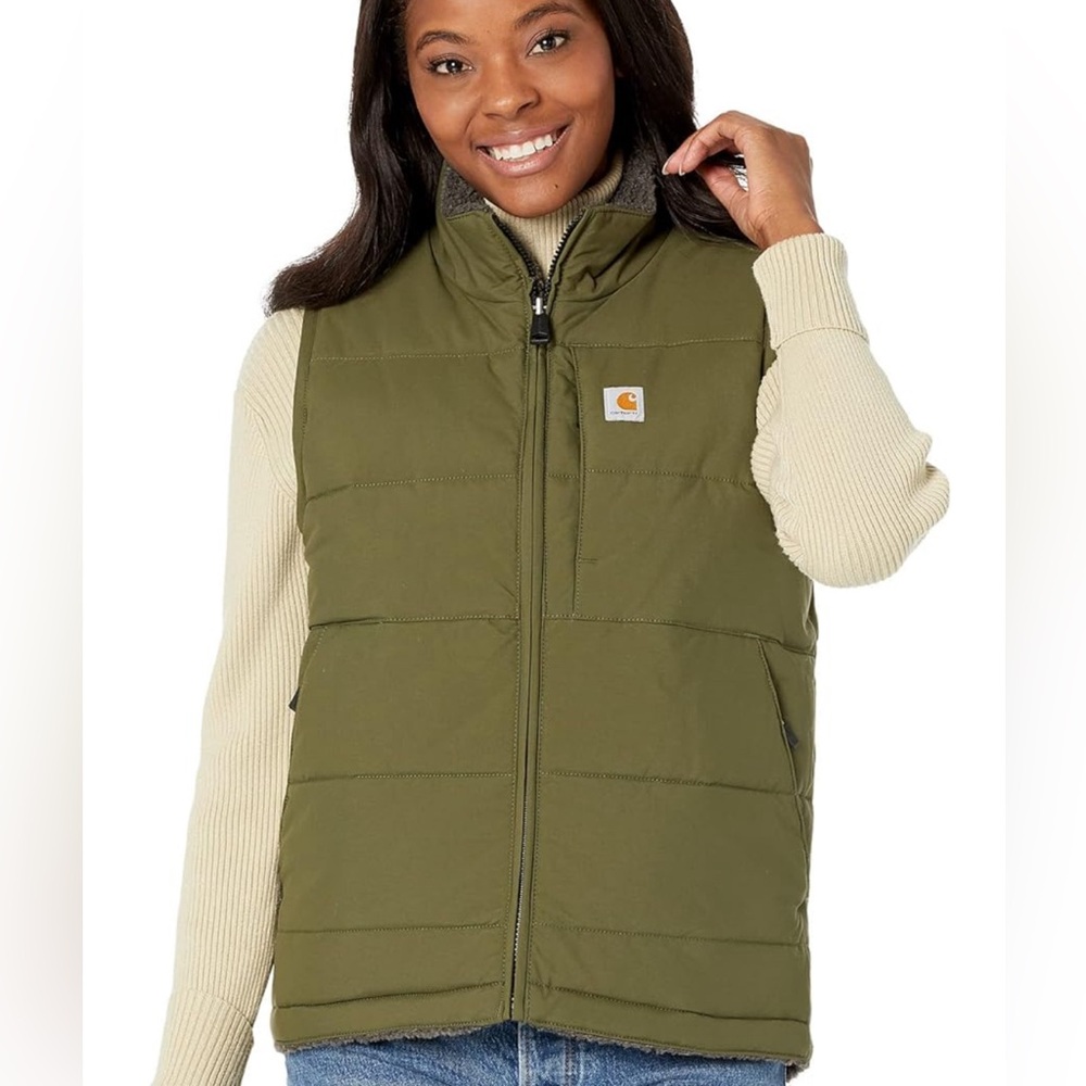 Carhartt Women's Montana Relaxed Fit Insulated Vest - deep green